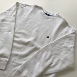 Tommy Hilfiger Crewneck Sweatshirt White Vintage